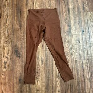 Lululemon ribbed align leggings 25” size 8 high rise worn once